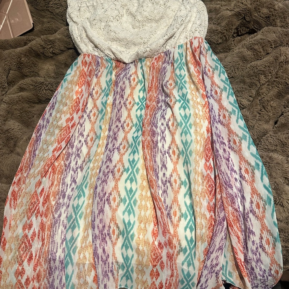 New Look Multicolor Patterned Kids Dress